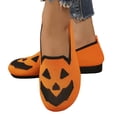 thumbnail image 6 of EKVAHL Womens Halloween Orthopedic Loafers, Arch Support Slip On Flat Shoes, Pumpkin Ghost Printed Casual Walking Flats for Women Red, 6 of 6