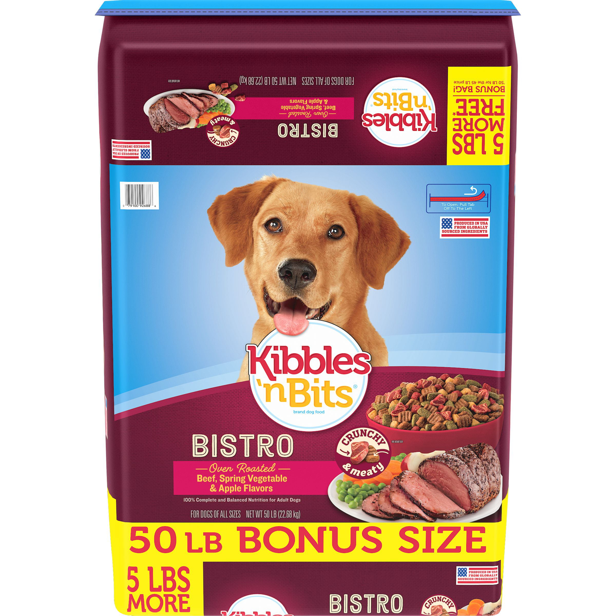 Kibbles 'n Bits Bistro Oven Roasted Beef Flavor Dry Dog 