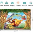 thumbnail image 2 of 5 X3ft Winnie the Pooh Cartoon Birthday Party Decorations Supplies, Masks Party Photography Backdrop Photo Decor Banner, Kids Boys Baby Shower Photography Backdrop, 2 of 5