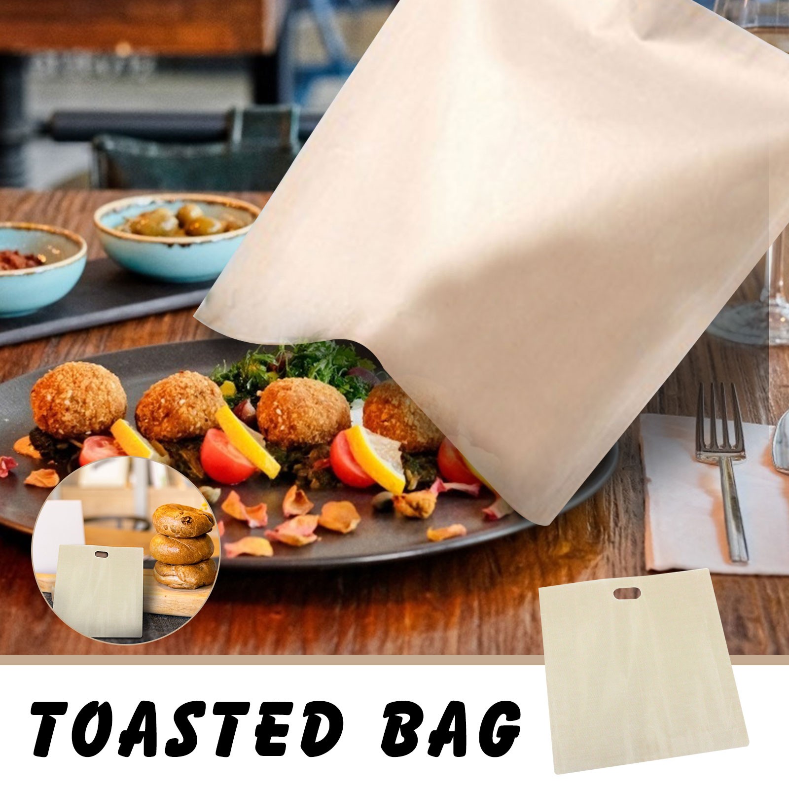 WNG 1Pc Toaster Bag Reusable And Heat Resistant Grilled Bbq Bag, Non
