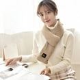 thumbnail image 3 of Rechargeable Heated Shawl Electric Neck Warmer With 3 Heating Levels For Indoor And Outdoor Activities, 3 of 5