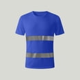 thumbnail image 5 of UVEASISHA Safety Shirts for Men Reflective Strips Quick Dry T-Shirts High Visibility Construction Work Shirt Short Sleeve Lightweight Mesh T Shirts Blue XXL, 5 of 10