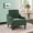 Green, variant on Modern Accent Chair for Bedroom Upholstered Reading Chair with Side Pockets Comfy Living Room Chairs Living Room Armchair for Office, Apartment, Small Room (Beige Towel)