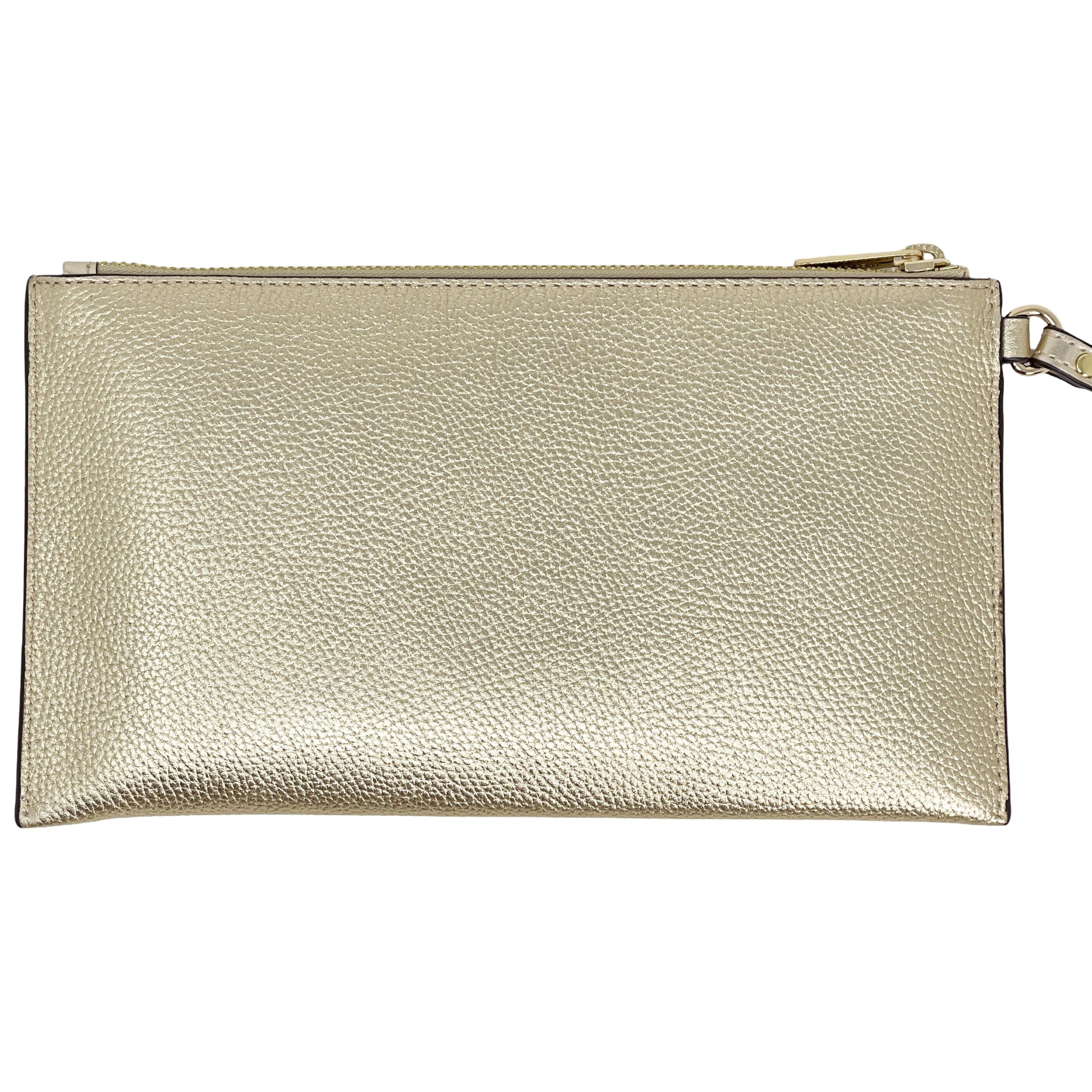 Gold wristlet purse hotsell