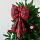 thumbnail image 1 of Adornos navideños, adornos para árboles de Navidad, regalos navideños, decoración navideña, gran colgante de lazo coreano, lazo tridimensional de terciopelo rojo, decoración para árbol de Navidad, dec, 1 of 6