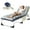 Beige Face Down Tanning Chair w/2 Sided Cushion & Pillow
