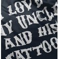 thumbnail image 5 of Love Uncle Tattoos Cute Rebellious Toddler Boy Girl T Shirt Infant Toddler Brisco Brands 2T, 5 of 6