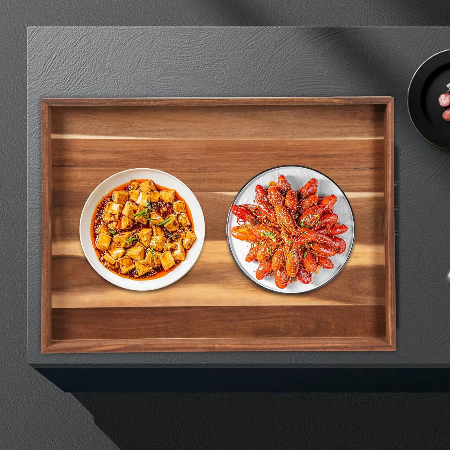 Noodle Board Stove Covers With Bulid-In Handles, 30x22In Durable Extra Thick Acacia Wood Counter Space Top Covers Stove Top Cutting Board Sink Covers for Electric Stoves & Sink