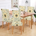 thumbnail image 2 of Yayeee 2 Pack Dining Chair Covers Stretch Parson Chairs Slipcovers Seat Protector, Floral Birds Pattern, 2 of 6