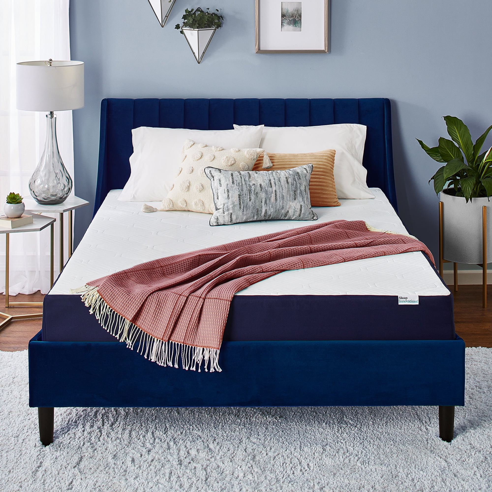 Sleep Innovations 10 Inch Queen Size Cooling Firm Support Foam Mattress