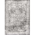 thumbnail image 3 of Hauteloom Monaco Collection Living Room, Bedroom Oriental Area Rug - Traditional Look Carpet - Vintage Distressed - Dark Gray, Cream, Beige - 6'7" x 9', 3 of 16