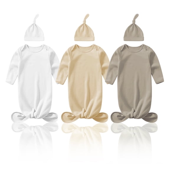 3 Sets Of Newborn Swaddle Blankets And Hats For 0-6 Months Boys And Girls Newborn Gift Newborn Essentials Infant Boy Girl Baby Blankets And Wraps