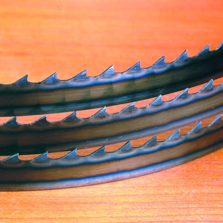 Timber wolf bandsaw blade Bandsaw Blade Terms. A clear understanding of blade terminology can help avoid confusion when discussing cutting problems. 1. Blade Back - The body of the blade not including tooth portion. 2. Gauge - The thickness of the blade. 3.