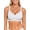 White, variant on Women's Seamless Jelly Comfortable Bra, No Underwire, Full Support, Push Up, V Neck Sleeping T-shirt Bra, Sizes S to 3XL