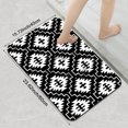 thumbnail image 3 of 1pc Black and White Geometric Bathroom Rug Bathroom Decor and Accessories- Durable,Anti Slip,And Quick Drying,Suitable For Indoor/outdoor Use - Perfect For Bathrooms,Bedrooms,Kitchens, 3 of 9