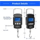 thumbnail image 2 of Balanzas electrónicas de equipaje Lcd Báscula de pesca electrónica portátil digital Báscula de pesca Báscula de viaje digital (máx.: 50 kg) con gancho + cinta medida 10 Feliz Sencillez, 2 of 4