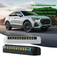 thumbnail image 2 of Auto Parking Number Card Plate - Temporary Parking Sign ABS S9A9--, 2 of 9