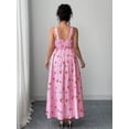 thumbnail image 2 of Plus Size Casual Vacation Sweet Plaid Cherry Pattern Camisole Dress, 2 of 10