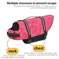 thumbnail image 4 of Arcticwind Dog Life Jacket - High Buoyancy Pet Swim Vest for Swimming, Boating & Water Safety, Reflective Strips for Night Visibility, Durable Dog Floatation Device for Training, Pink bone-S, 4 of 8