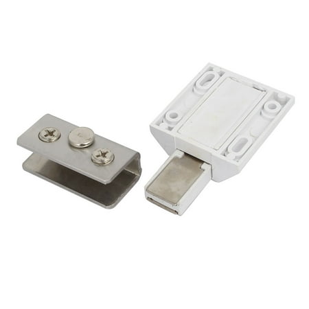 Cabinet Shower Door Pivot Hinge Magnetic Catch Latch Glass 