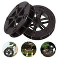 thumbnail image 3 of SHISUYAN Durable Plastic Water Wheel for Decoration with Light Brown Color and Compact Size 2 Pieces, 3 of 9