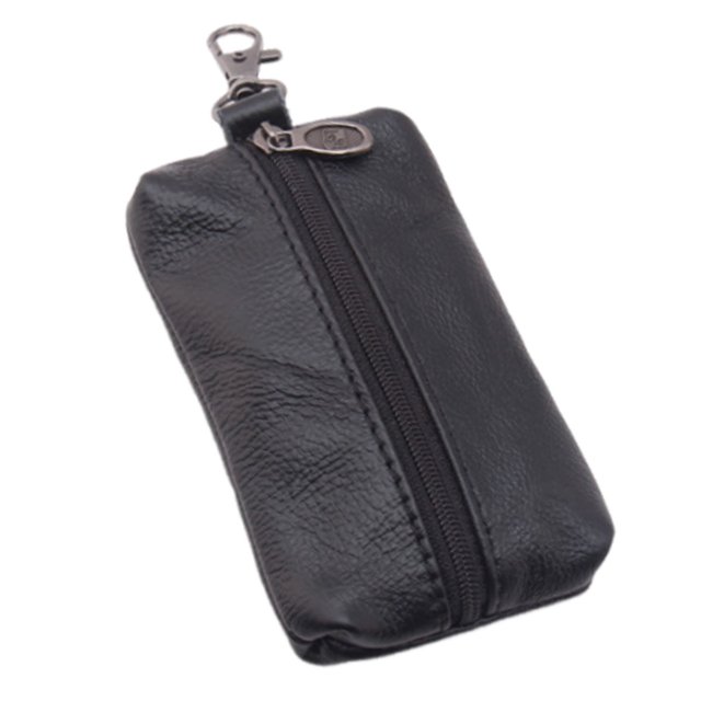 Vintage Leather Mini Zipper Coin Purse, Compact Size Ensures Easy Carrying, Double Zipper For Secure And Organized Storage, Classic Retro Design Appeals To All Ages, Multipurpose