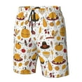 thumbnail image 5 of Naloa Thanksgiving Men's Beach Shorts, Surfing shorts, Swim trunks, Quick Dry Swim Trunks for Surfing Beach Fun - XX-Large, 5 of 9