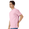 thumbnail image 4 of Gildan Men Light Cotton T-Shirt, Adult Crewneck Tee, 100% cotton Light Pink Shirt, 2XL, 4 of 5