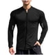 thumbnail image 2 of pstuiky manga larga de hombre, Cárdigan deportivo informal de manga larga con cuello redondo y cremallera de color liso para hombre salir tops xxl, 2 of 5