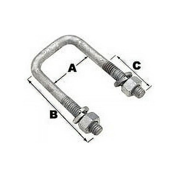 (Price/EA)Seachoice 57210 Sq U-Bolt-2 1/16X2 13/16(Bulk)