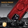thumbnail image 6 of Designed for Motorola Moto G Stylus 5G 2023 Armor Case with Camera Cover Stand, Shockproof Protection Compatible with MagSafe Rugged Case Cover, Support Car Magnetic Holder - Red, 6 of 7