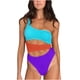 thumbnail image 1 of Conjunto de traje de baño de Bikini calado todo en uno cómodo sin espalda con empalme de Color sólido para mujer con estilo OAVQHLG3B Store  lin121212, 1 of 4