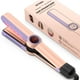 thumbnail image 1 of Plancha de pelo iónica con plancha plana – Placa de cerámica de 1,3 pulgadas con infrarrojos para anti-frizz Peine desmontable para cabello suave Control de temperatura LCD Plancha de viaje de doble v, 1 of 5