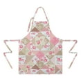 thumbnail image 2 of Pioneer Flower Floral Print Pattern Apron-Garden Aprons for Women with Pockets-Cotton Linen Waterproof Kitchen Cooking Gardening Aprons Adjustable for Kitchen,Cooking,BBQ and Salon 33x27 Inch, 2 of 7