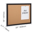 thumbnail image 6 of KFFKFF Notice Board, Dimensions 24 x 18 inches, Two-faced Message Board with MDF Adhesive Frame, Idea Board Comes with 10 Thumbtacks, Suitable for Showcasing and Adorning, 6 of 9