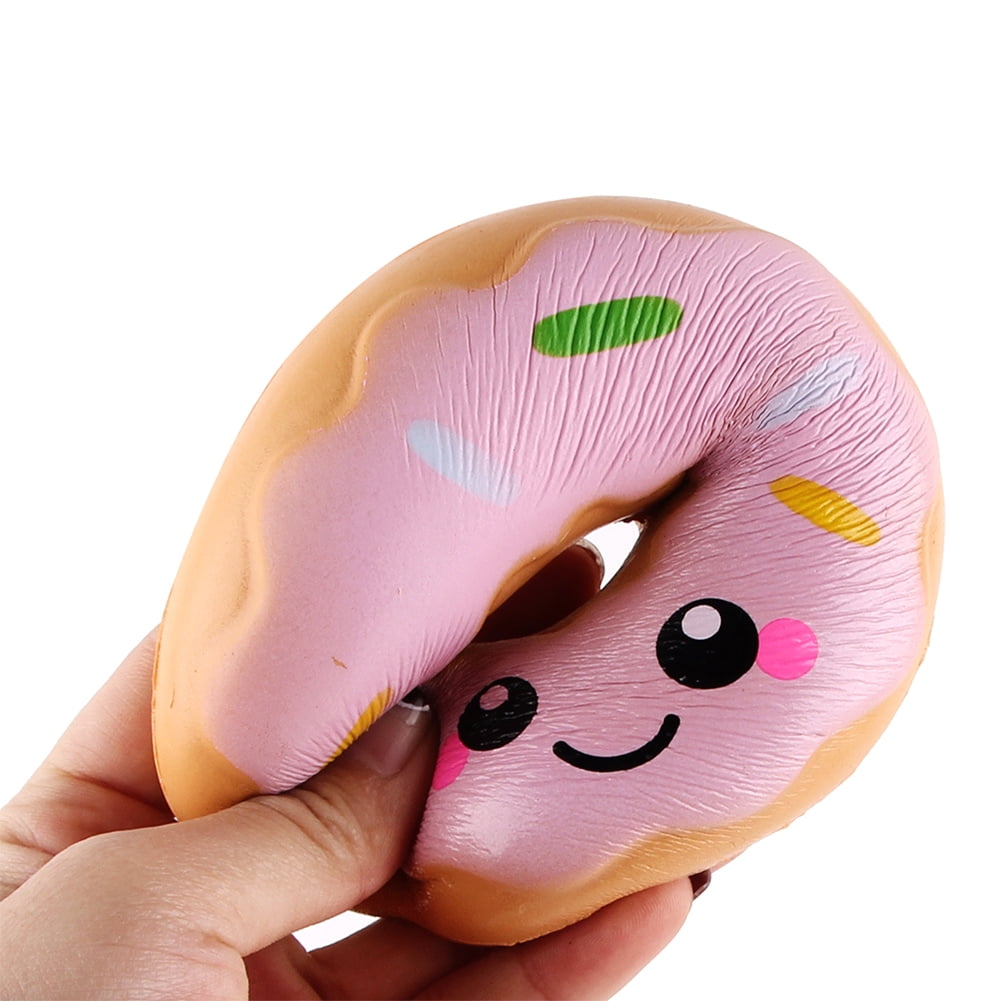 2Pcs Slow Rebound Donut Child Vent Toys Kids Pinch Decompression Toys 