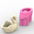 thumbnail image 4 of UNTERING Elegant Cygnu Sturdy Silicone Mould Portable for Resin and Clay Creative Flower Pots Pen Holder Cast Craft Supplies, 4 of 7