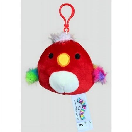 Squishmallows 3.5" Paco the Parrot Clip-on