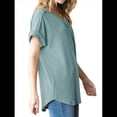 thumbnail image 3 of Blusa Informal de Verano para Mujer, de Corta, con Cuello en V, de Punto, Holgada, , Elegante. Verde S, 3 of 8