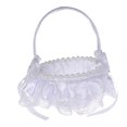 thumbnail image 4 of Cesta elegante para niña con flores de boda, mango cómodo, símbolo de amor, blanco europeo Estilo E Colcomx Cesta floral de boda, 4 of 7