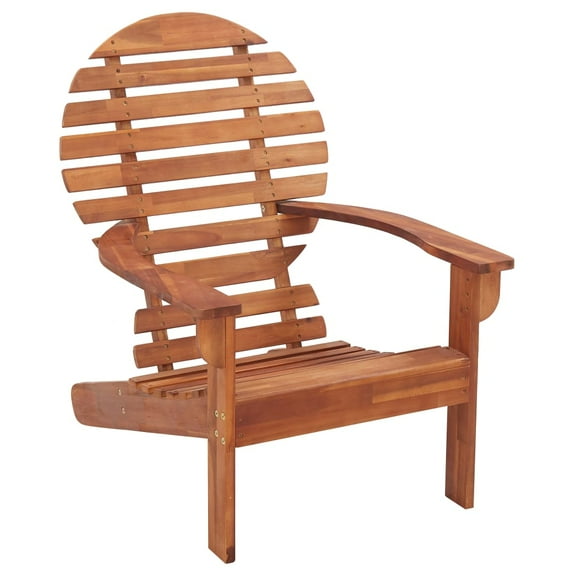 vidaXL Folding Adirondack Chair Lawn Chair for Outdoor Porch Solid Wood Acacia