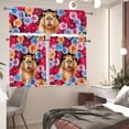 thumbnail image 3 of Yuyamidu Capybara Kitchen Curtain Valance and Tiers 3 Panel Set Cute Bathroom Window Curtain with Rod Pocket Polyester Privacy Curtains Tiers for Windows Gift for Friends, 3 of 5