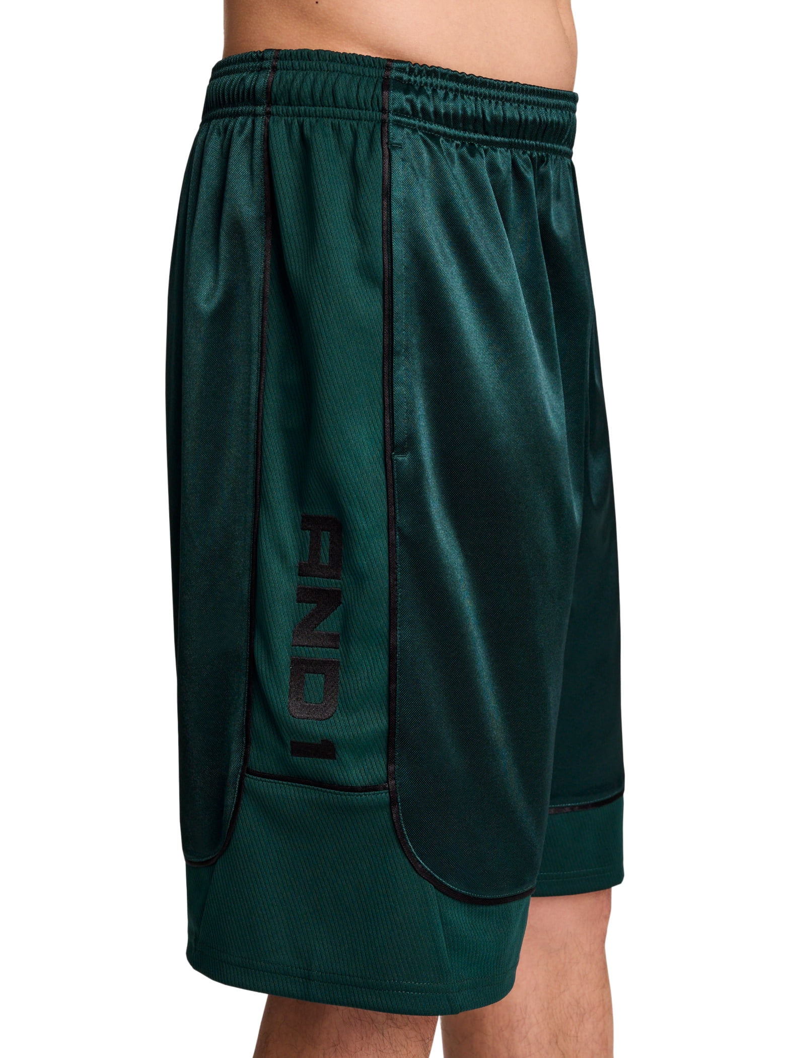 AND1 Men's and Big Men's All Court Short, 11" inseam, up to Size 5XL
