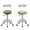 thumbnail image 5 of Lsque Pug Dog Face Pattern Round Bar chair cushion covers Velvet Fabric Premium Comfort Protects from Scratches and Stains for 14-17 Inch Chair-12 inch, 5 of 7
