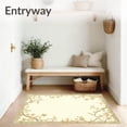thumbnail image 3 of ODIKA 4'x6' Machine Washable Non-Slip Area Rug, Elegant Botanical Scrollwork for Farmhouse High Traffic Rug, Beige, 82041, 3 of 7