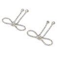 thumbnail image 1 of Loewten Broche en Strass Broche, Broche Broche d'Arc, Broche d'Arc en Strass 2pcs Exquise Conception de Pompon Brillant Broche d'Arc pour les Fêtes de Mariage, 1 of 8