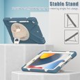 thumbnail image 2 of Caso para iPad 9th/8th/7th Generation 10.2 '', caja a prueba de golpes con correa y soporte de mano giratoria de 360 °, correa para el hombro Ikkle ipad 10.2（2019/2020/2021）, 2 of 10