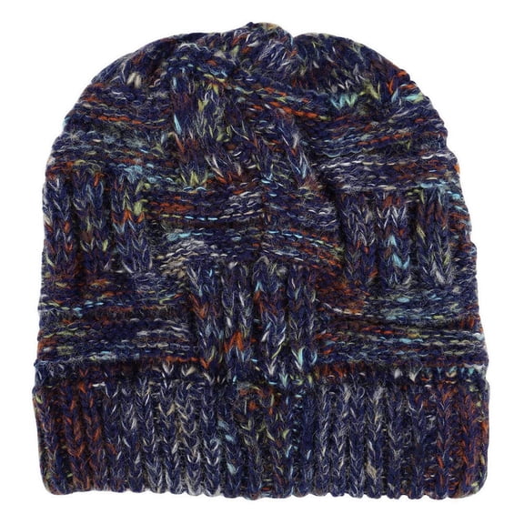 Woolen cap 1Pc Woolen Knitting Wool Hat Warm Hat Ponytail Hat for Woman Lady Girl
