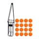 thumbnail image 4 of Contenedor de almacenamiento de cesta Pickleball Retriever con 16 Uds. Pickleball de 40 agujeros Naranja, 4 of 8
