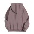 thumbnail image 4 of Oversized Hoodies with Pocket Women Cotton Plain Pullover Hooded Sweatshirts Sweater Long Sleeve Fleece Lined Tops (M, Khaki 02), 4 of 5